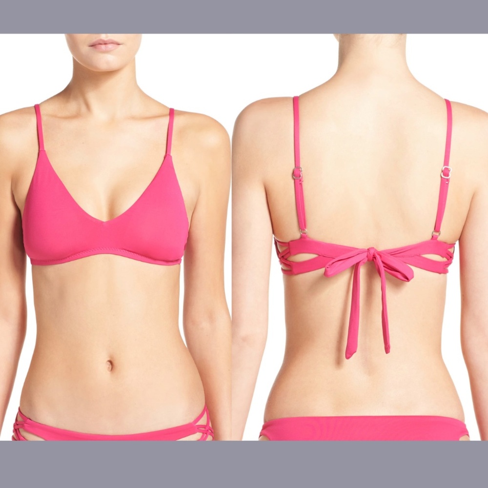 NEW Isabella Rose [‎ D Cup ] Classic Bikini Top in Fuscia Pink
